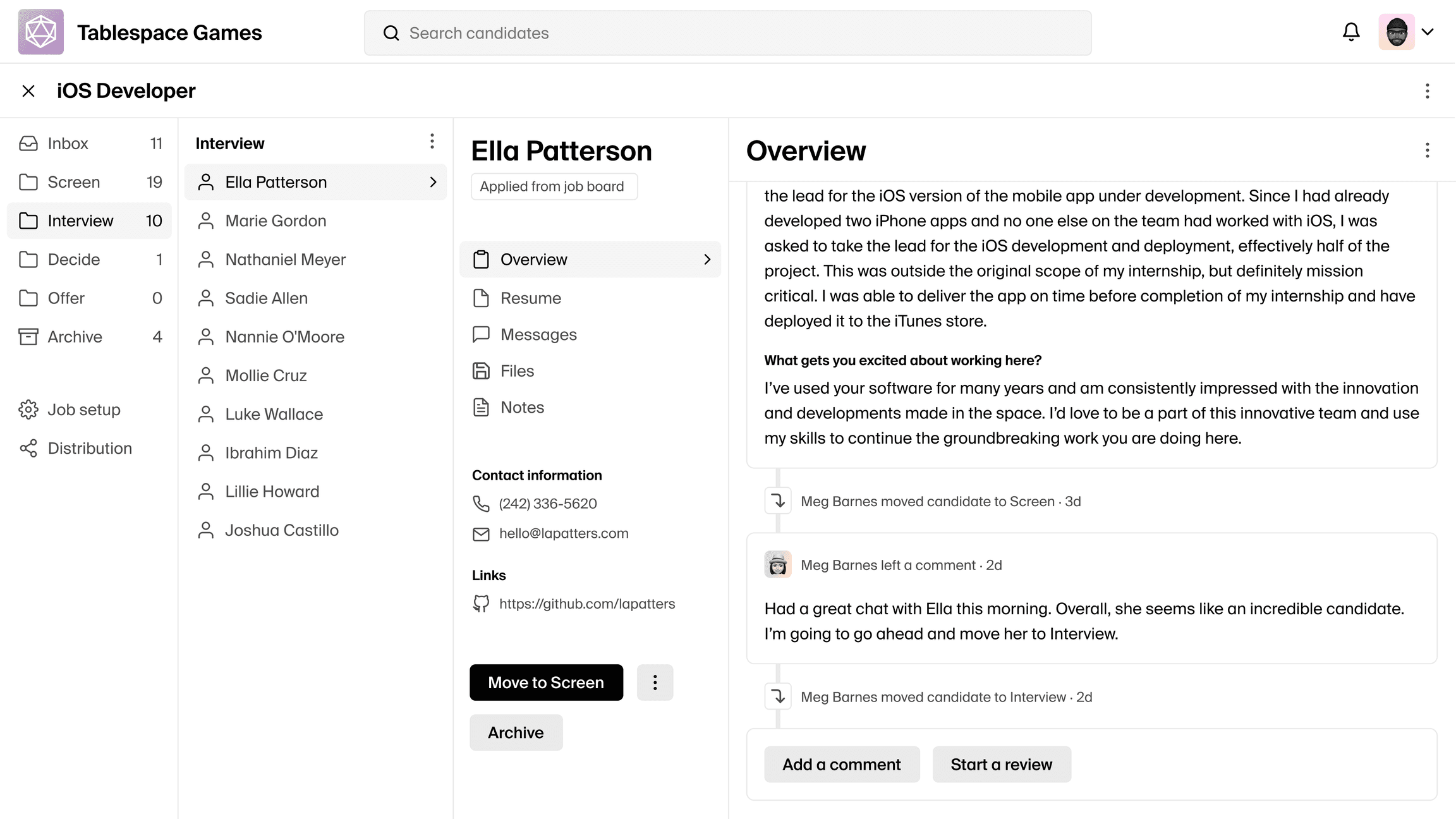 A screenshot of a Polymer job board